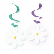 Hangende Decoratie Swirls Madeliefjes - 4st.