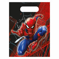Papieren Uitdeelzakjes Spiderman World of Web - 4st.