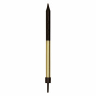 Taartkaarsen 9,5cm met Houders Zwart Goud - 12st.