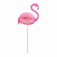 Cocktailprikkers Flamingo 10x6cm Aloha - 10st.