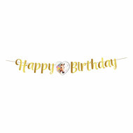 Vlaggenlijn Happy Birthday Paarden - 2m