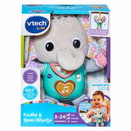 VTech Knuffel en Speel Olifantje Grijs