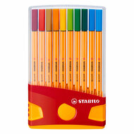 STABILO point 88 ColorParade Fineliners Oranje/Rood - 20dlg.