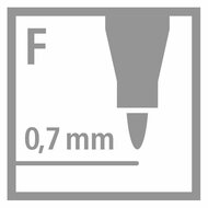 STABILO Write-4-all Fijn (0,7mm) Permanente Marker - 4dlg.