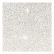 Kaarten en Enveloppen 10,5x15cm Glitter Wit - 4st.