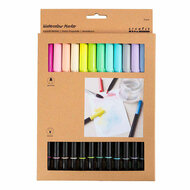 Dubbelzijdige Aquarelmarker - 12 Kleuren