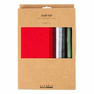 Hobbyvilt A4 Dikte 2mm Kerst Kleuren - 10st.