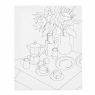 Schildercanvas met Print Onbijttafel - 24x30cm