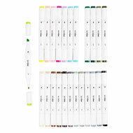 Tekenstift Lijndikte 1+8mm Pastelkleuren - 24st.