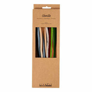 Chenille 6mm x 30cm Naturel - 25st.
