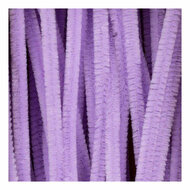 Chenille 6mm x 30cm Paars - 50st.