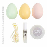 Mini Hobbyset Decoratie Eieren Pastelkleuren