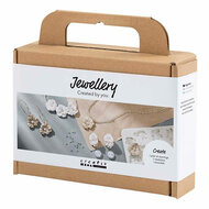 Mini Hobbyset Sieraden Oorbellen Armband en Halsketting Bloemontwerp