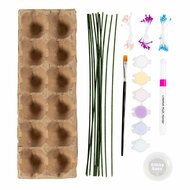 Hobbyset Bloemen van Eierdozen Pastelkleuren