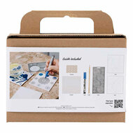 Mini Hobbyset Decoratie Porseleinen Onderzetters Blauw