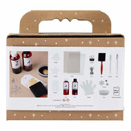 Mini Hobbyset Cyanotypie Geschenklabels blauw en Zilver