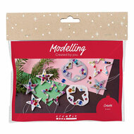 Mini Hobbyset Boetseren Sterren Zilver Wit