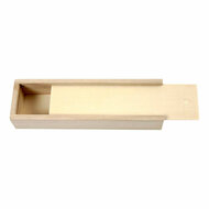 Houten Pennendoos met Schuifdeksel