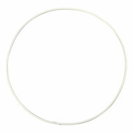 Metalen Draadring Wit - 20cm