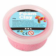 Foam Clay Glitter Lichtrood - 35gr.