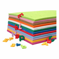 EVA Foam Cijfers &amp; Letters Gekleurd - 24 Vellen