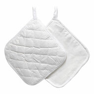 Pannenlappen Wit 20x20cm - 4st.