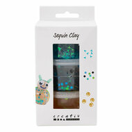 Sequin Clay Blauw/Groen - 6x60gr.