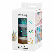 Sequin Clay Blauw/Groen - 6x60gr.