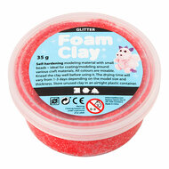 Foam Clay Glitter 35gr - Rood