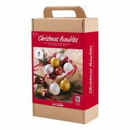 Hobbyset Kerstballen Glitter