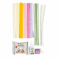 Hobbyset Crepepapier Bloem Pastelkleuren