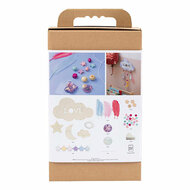 Hobbyset Decoratie - Wolkje, Maan en Ster