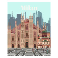 Ravensburger CreArt Schilderen op Nummer - Colorful Milan