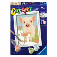 Ravensburger CreArt Schilderen op Nummer - Varken