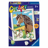 Ravensburger CreArt Schilderen op Nummer - Paard en Poesje