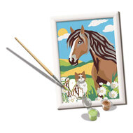 Ravensburger CreArt Schilderen op Nummer - Paard en Poesje