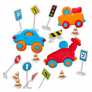 SES Klei Verkeer - 3 Kleipotjes