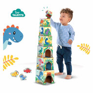 SES Stapelblokken Toren met Dino Figuren