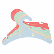 Poppenhangers Pastelkleuren - 6st.
