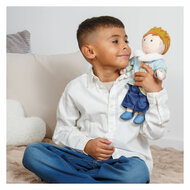 Poppenoutfit Winterprins Luka met Kroon en Kraag - Maat 28-35 cm