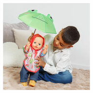 Regenpak voor Poppen met Regenjas, Paraplu en Laarzen - Maat 28-35cm