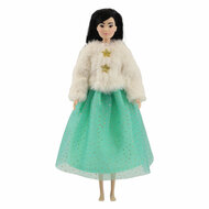 Pluche Jasje Yuki met Tule Rok voor Modepoppen - 29cm
