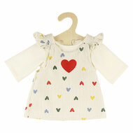 Meisjes Babypop met Corduroy Jurk - 34cm