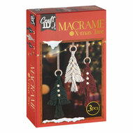 Set Macrame Hangers Kerstbomen - 3st.