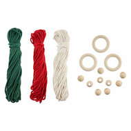 Set Macrame Hangers Kerstbomen - 3st.