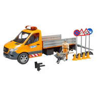 Bruder Mercedes Benz Sprinter Wegenwerken met Licht en Geluid - 1:16