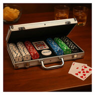 Aluminium Koffer - 300 Pokerchips