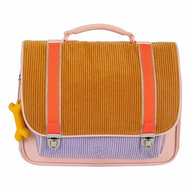 Stones and Bones Corduroy Honey &amp; Lavender Cassis Boekentas