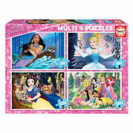 Disney Princess 4-in-1 Legpuzzel - 50-80-100-150st.