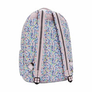 Kipling Seoul Laptop Rugzak - Digi Flower Print
